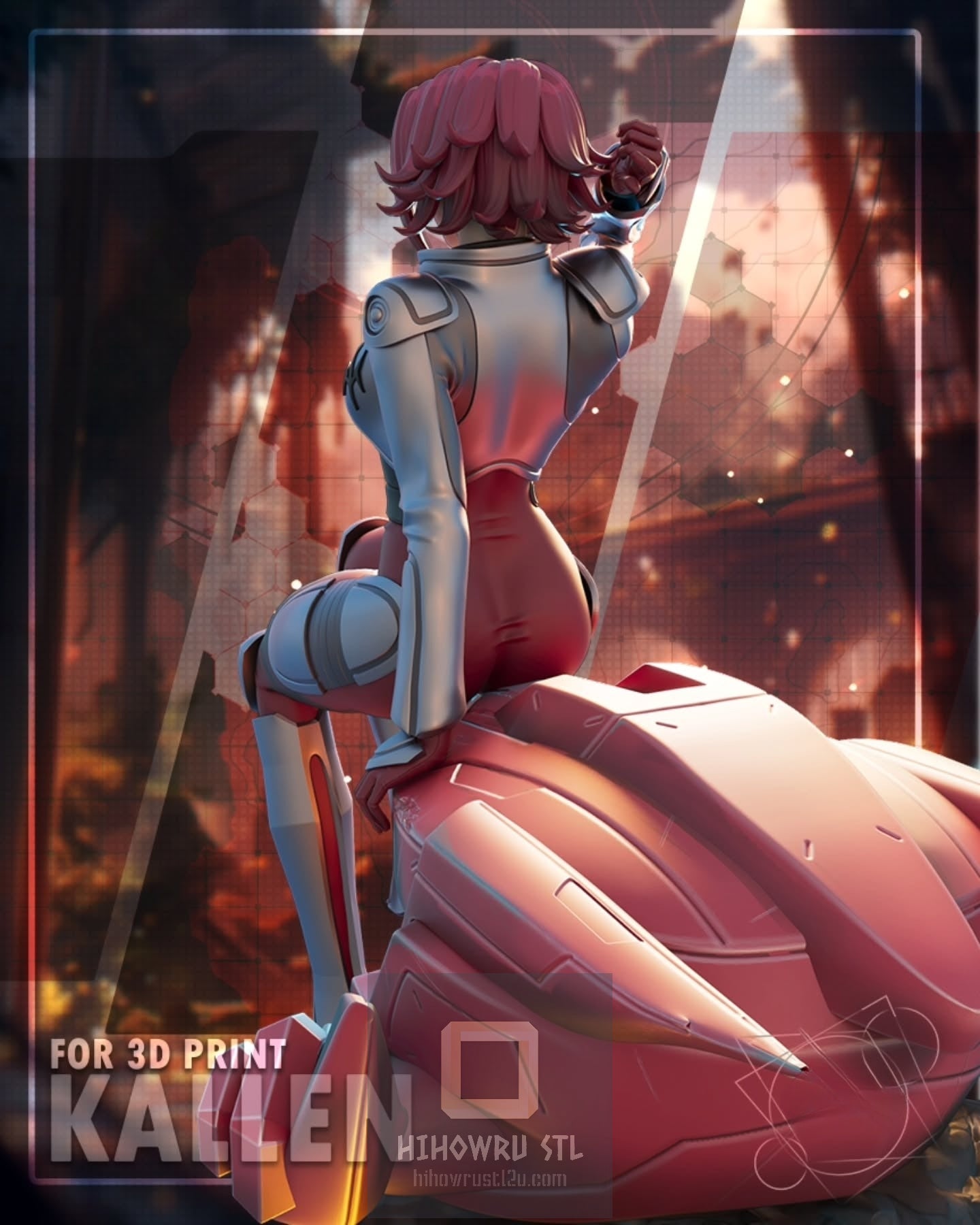 4676 Kallen Kozuki - Code Geass - STL 3D Print Files