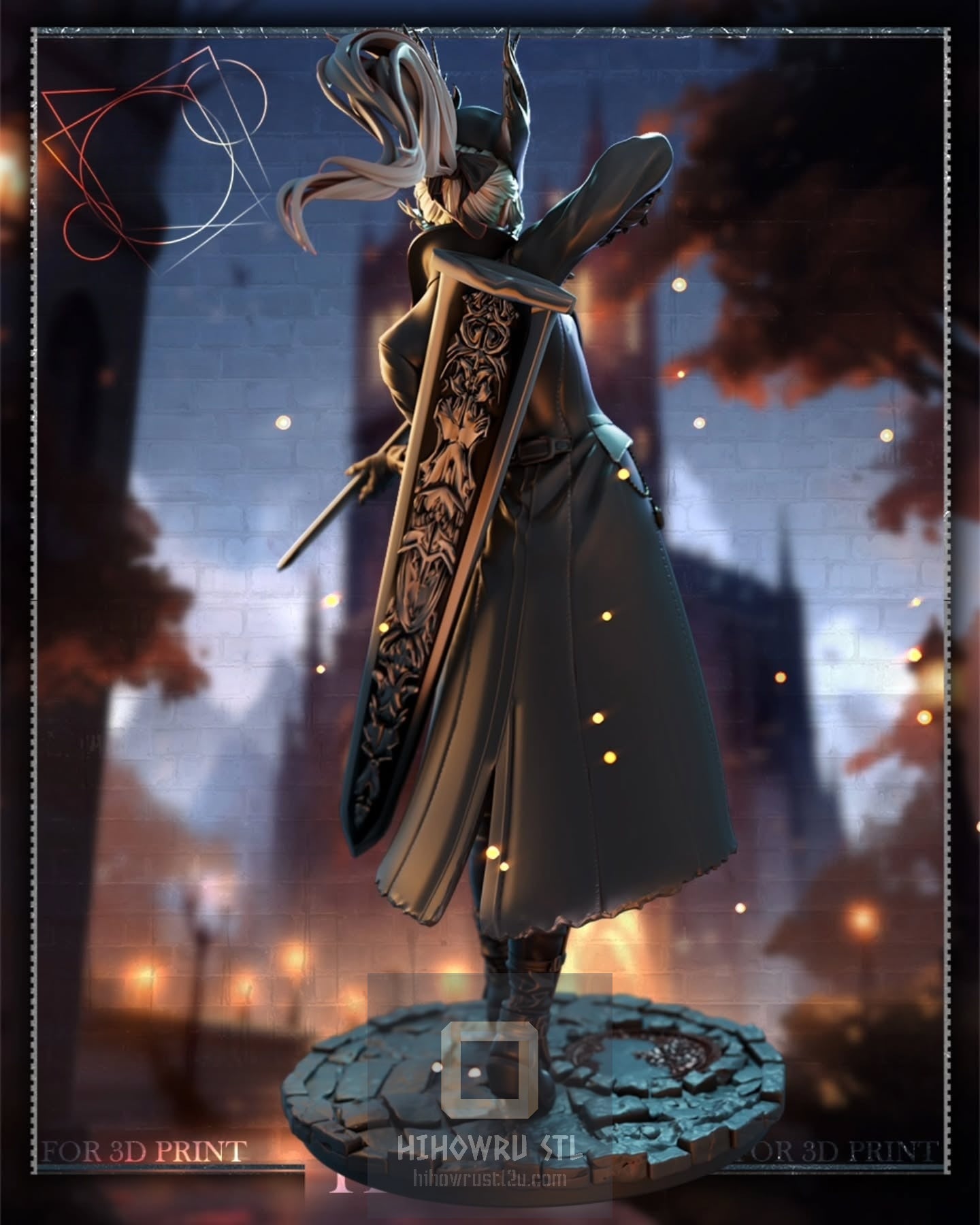 4787 Female Hunter - Bloodborne - STL 3D Print Files