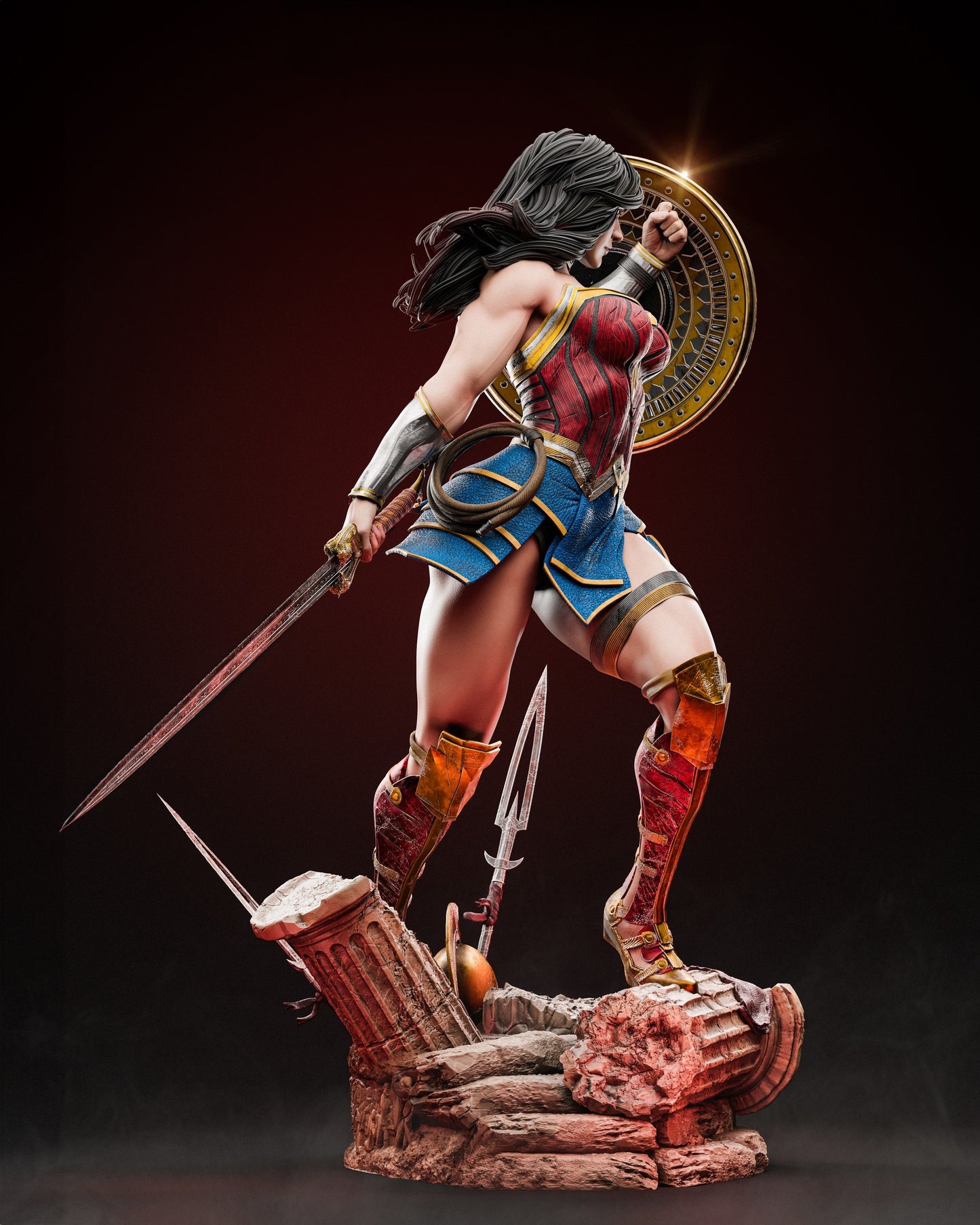 1798 Wonder Woman - DC Comics - STL 3D Print Files