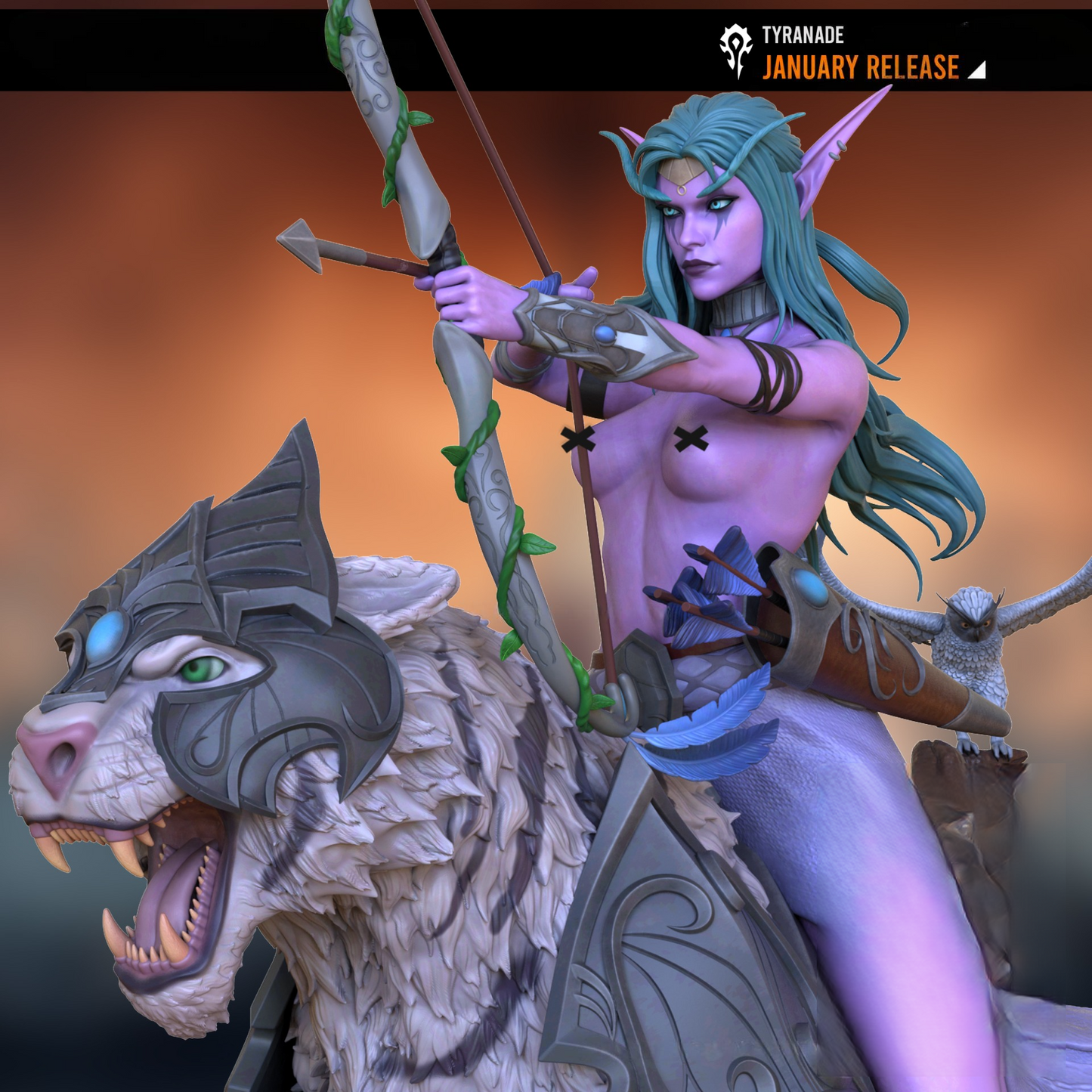 1993 Tyrande Whisperwind NSFW - WORLD OF WARCRAFT - STL 3D Print Files