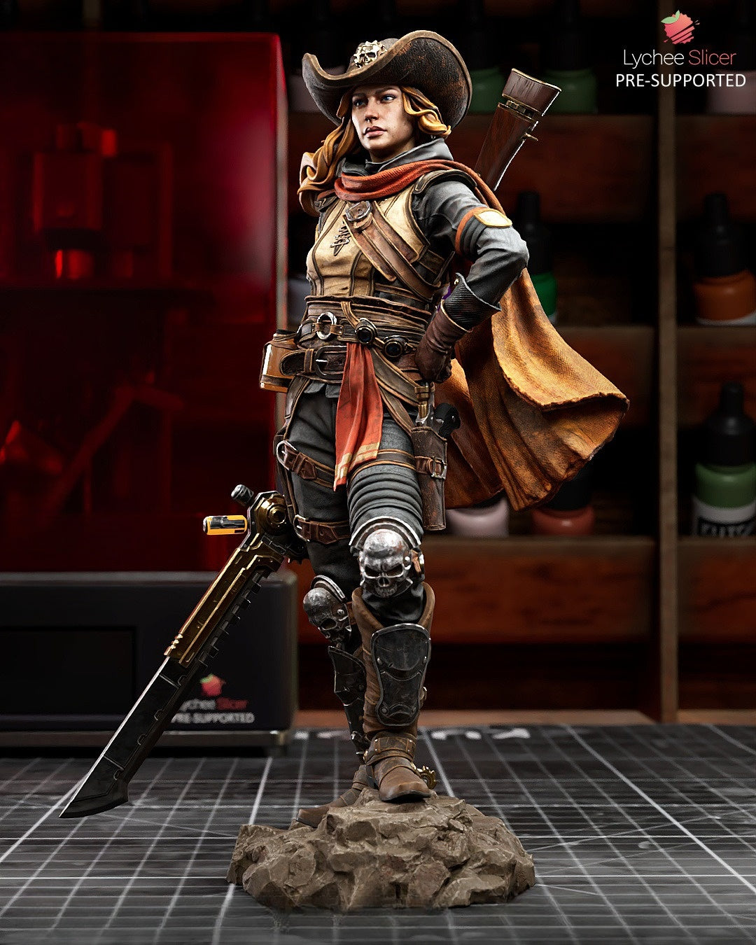 4009 Cowgirl - STL 3D Print Files