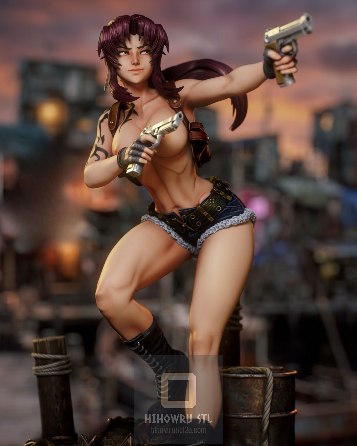 4868 Revy NSFW - Black Lagoon - STL 3D Print Files