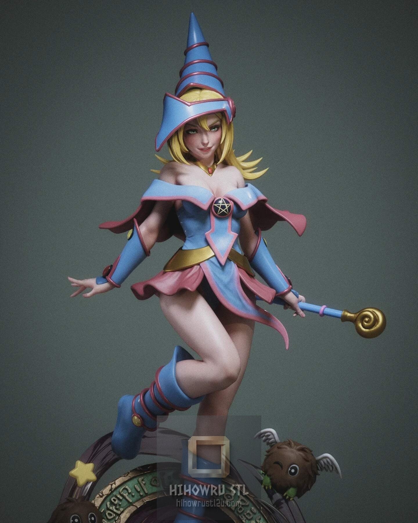 5466 Dark Magician Girl - Yu-Gi-Oh! - STL 3D Print Files
