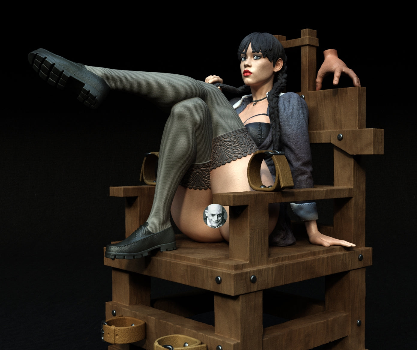 1698 Wednesday Addams NSFW - STL 3D Print Files