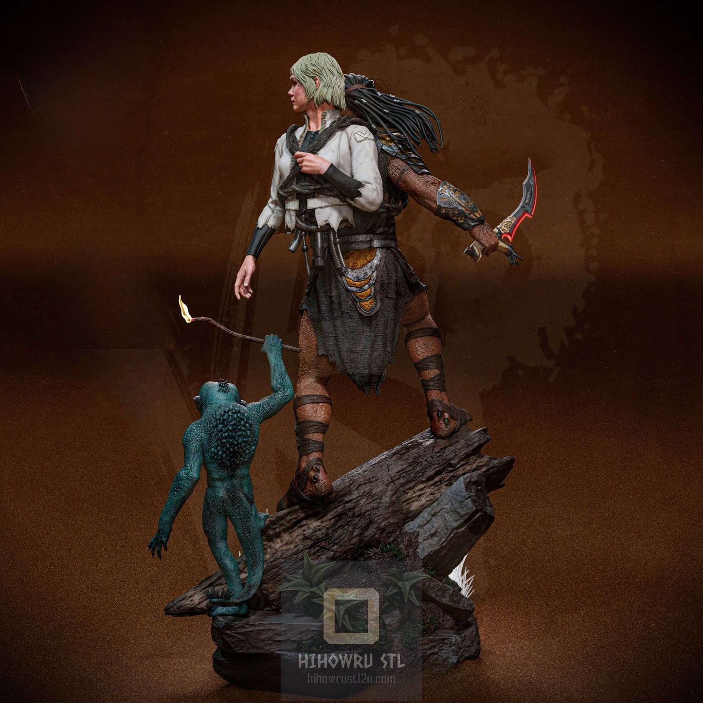 4483 Predator: Badlands Diorama - STL 3D Print Files