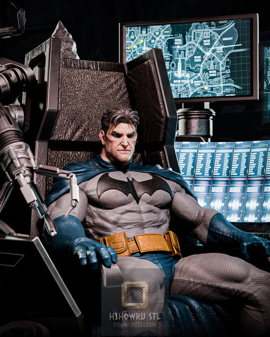 5380 Batman On Throne - DC Comics - STL 3D Print Files