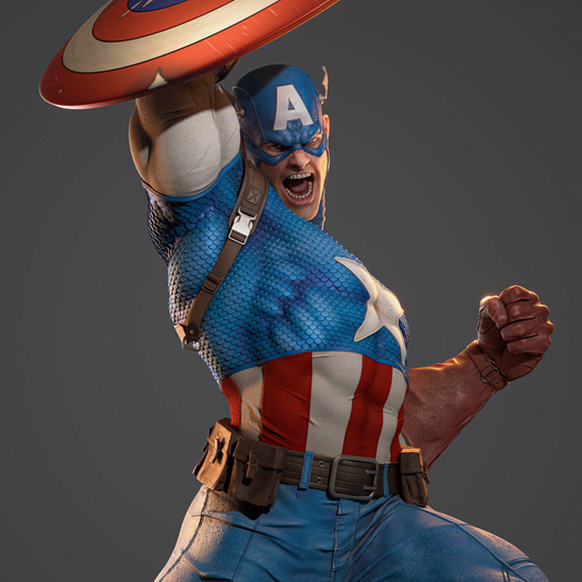 2381 Captain America - Marvel Comics - STL 3D Print Files