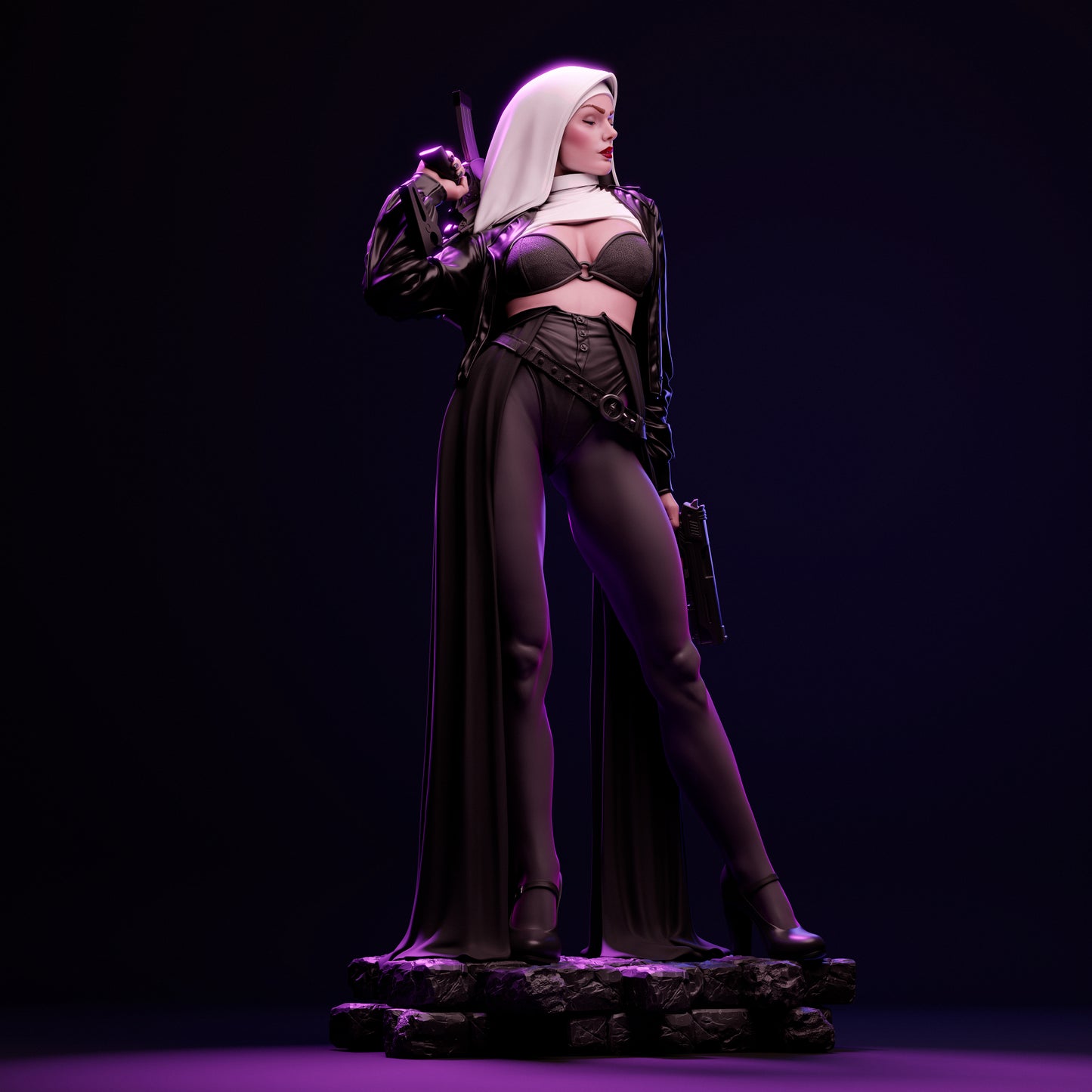 2583 Hunter Nun - STL 3D Print Files