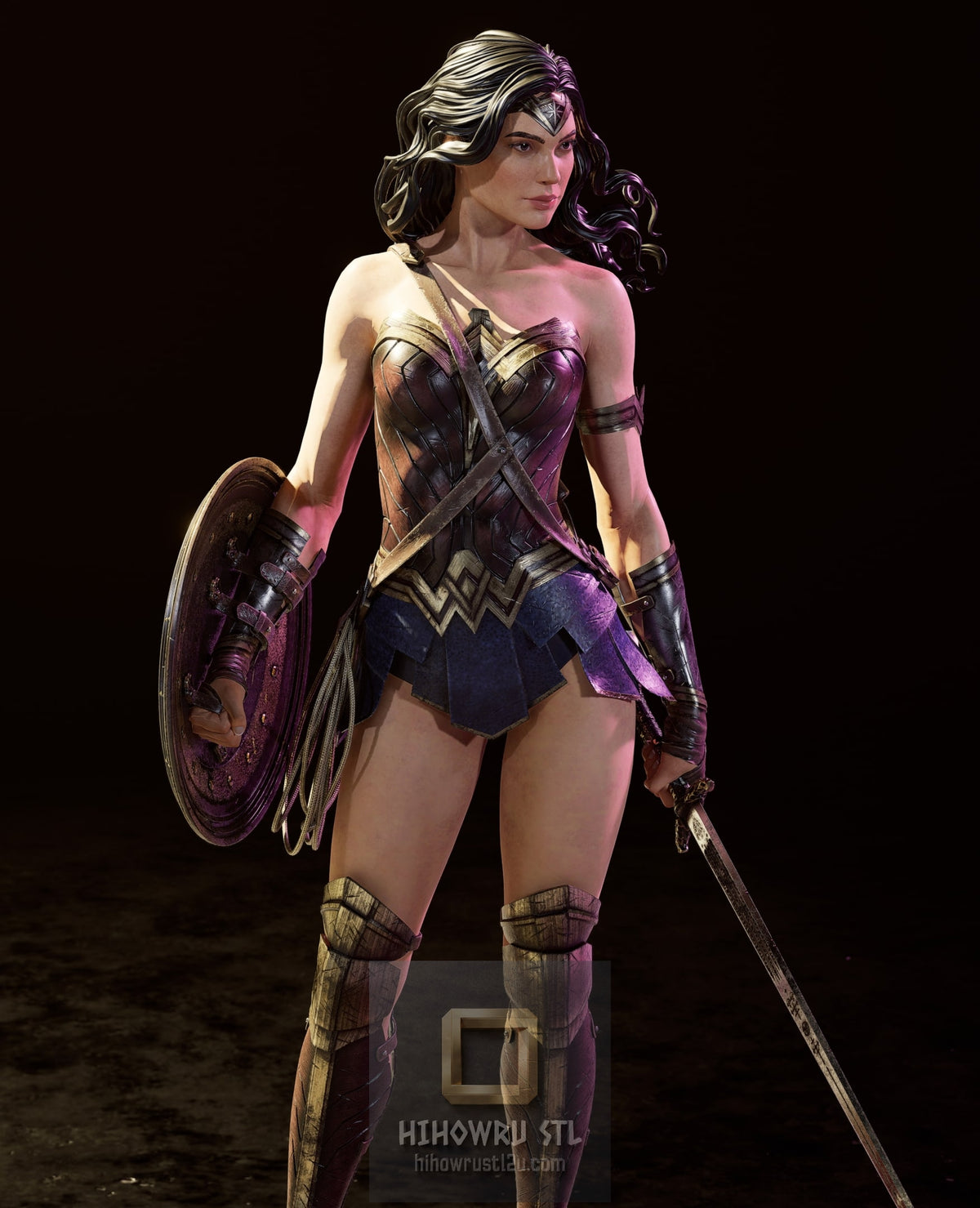 5534 Wonder Woman - DC COMICS - STL 3D Print Files