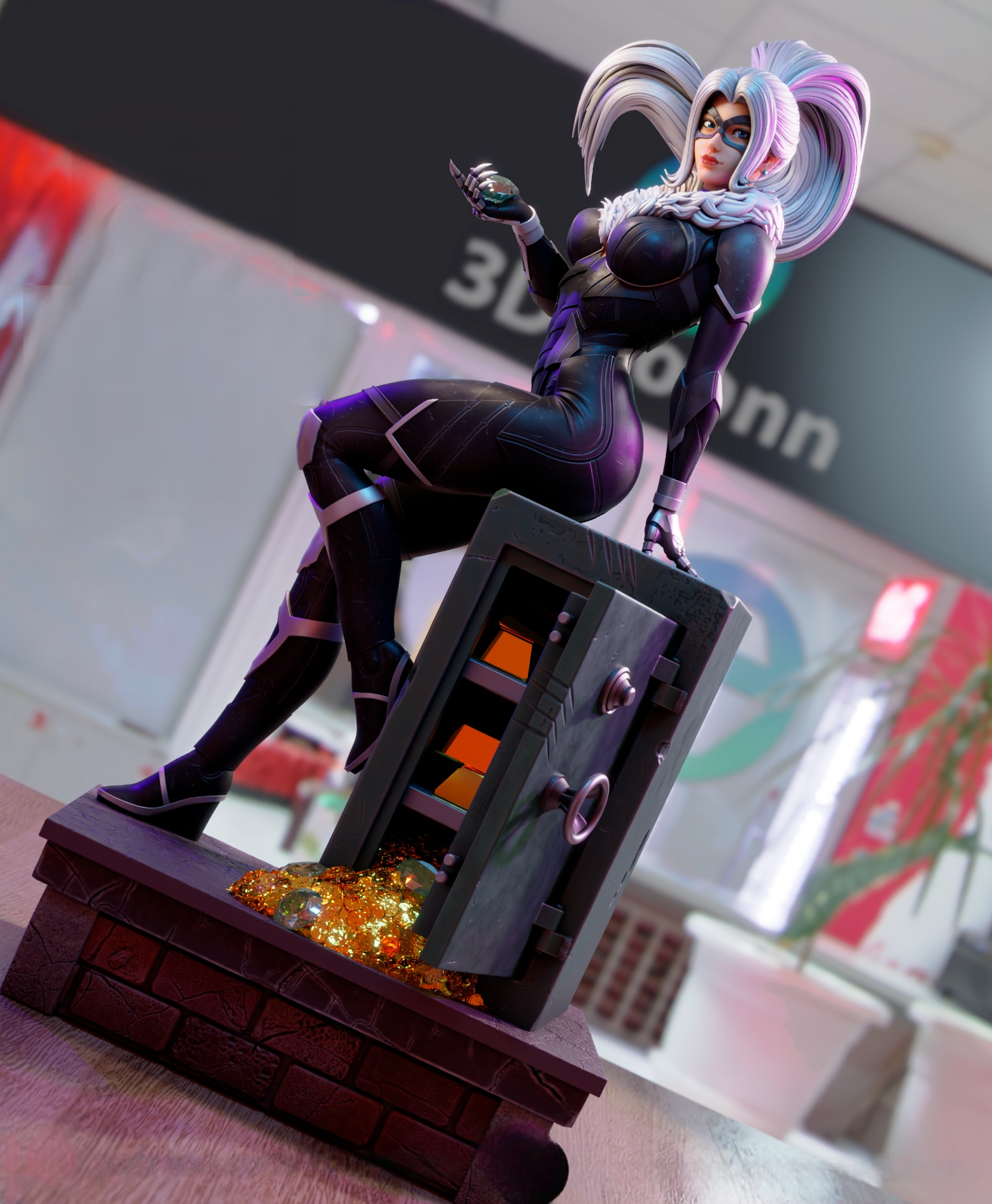 1893 Black Cat NSFW - Marvel Comics - STL 3D Print Files