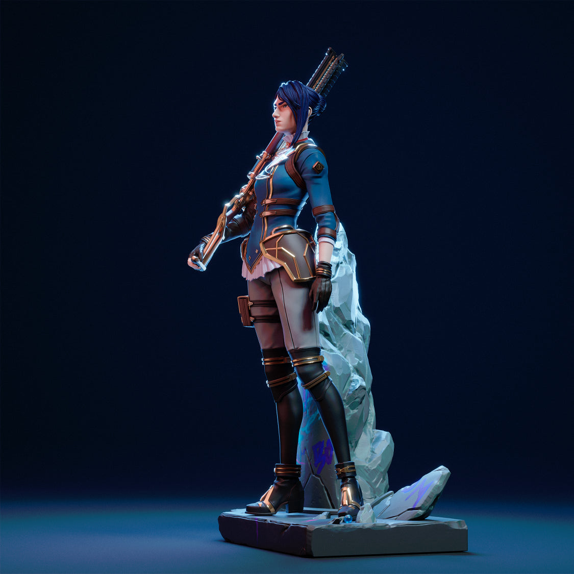 3733 Caitlyn Arcane - League of Legends - STL 3D Print Files
