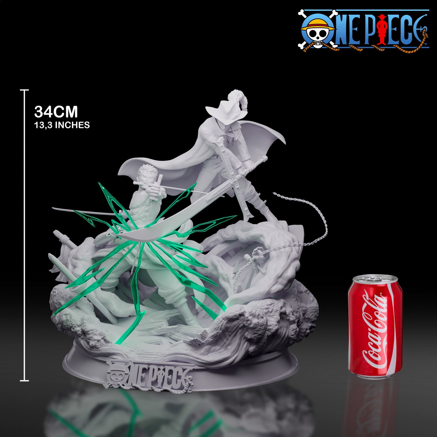 2210 Zoro vs Mihawk - One Piece - STL 3D Print Files