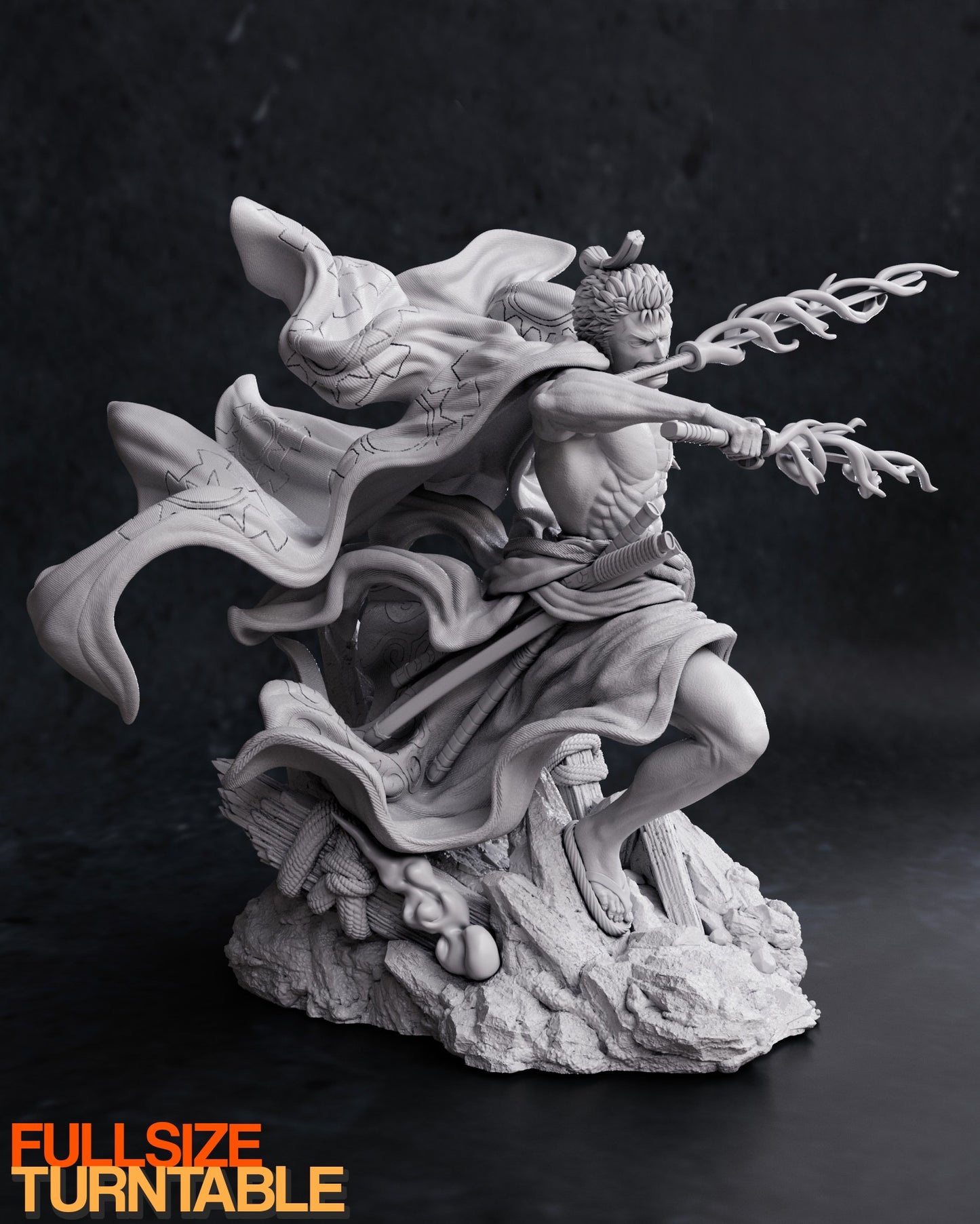 1737 Wano Zoro - One Piece - STL 3D Print Files