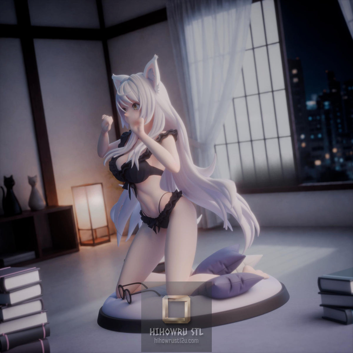 5622 Black Hanekawa - Bakemonogatari - STL 3D Print Files