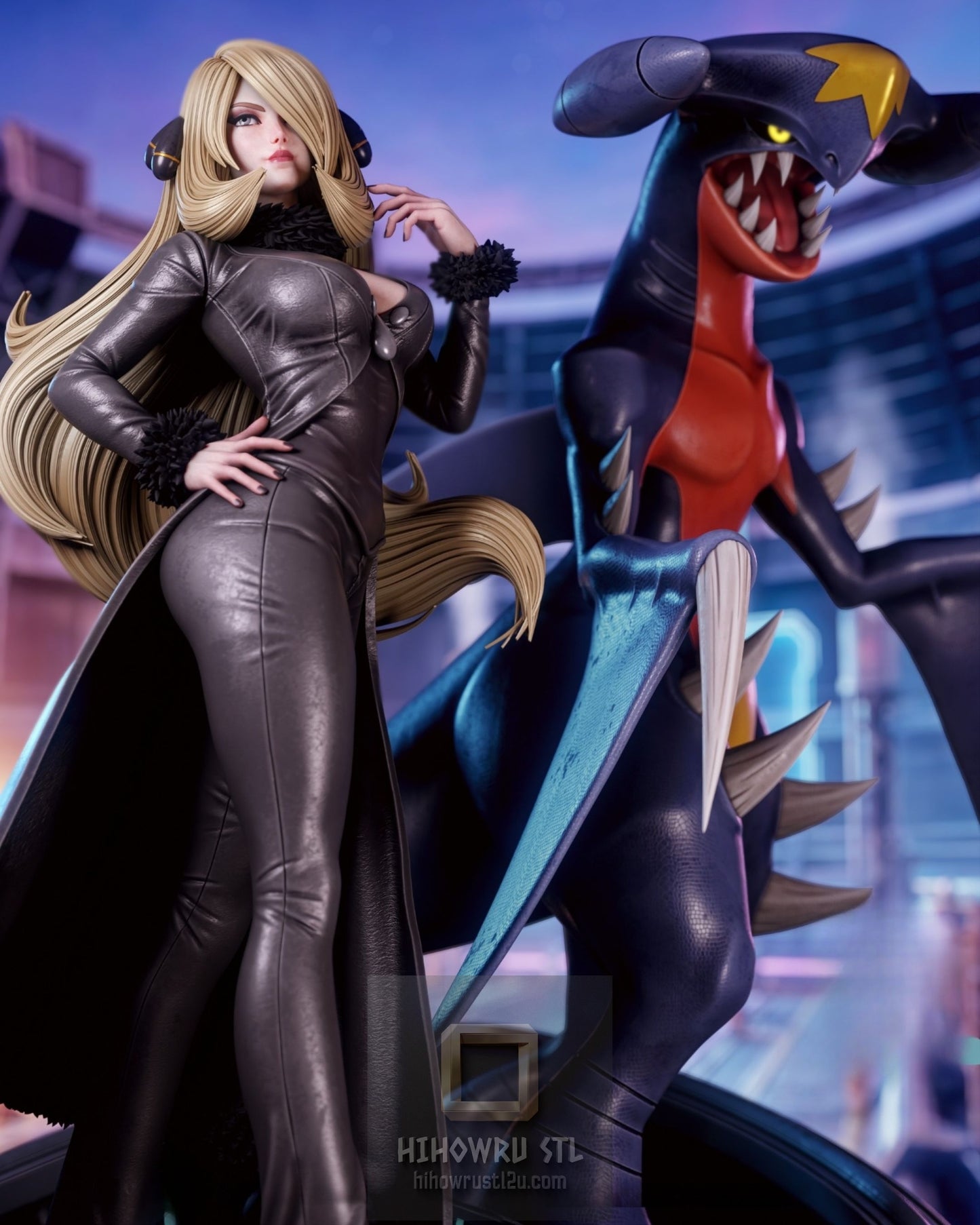 5108 Cynthia NSFW AND Garchomp - Pokemon - STL 3D Print Files