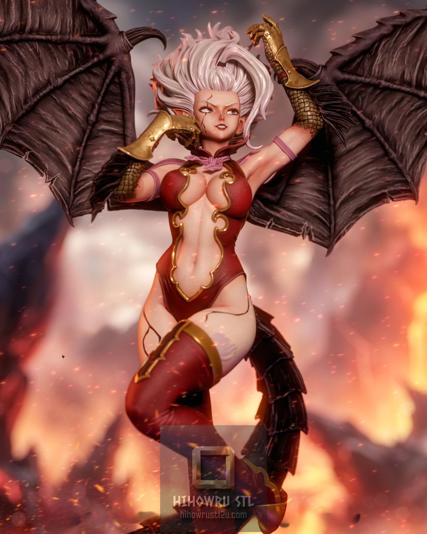 5158 Mirajane Satan Soul NSFW - Fairy Tail - STL 3D Print Files