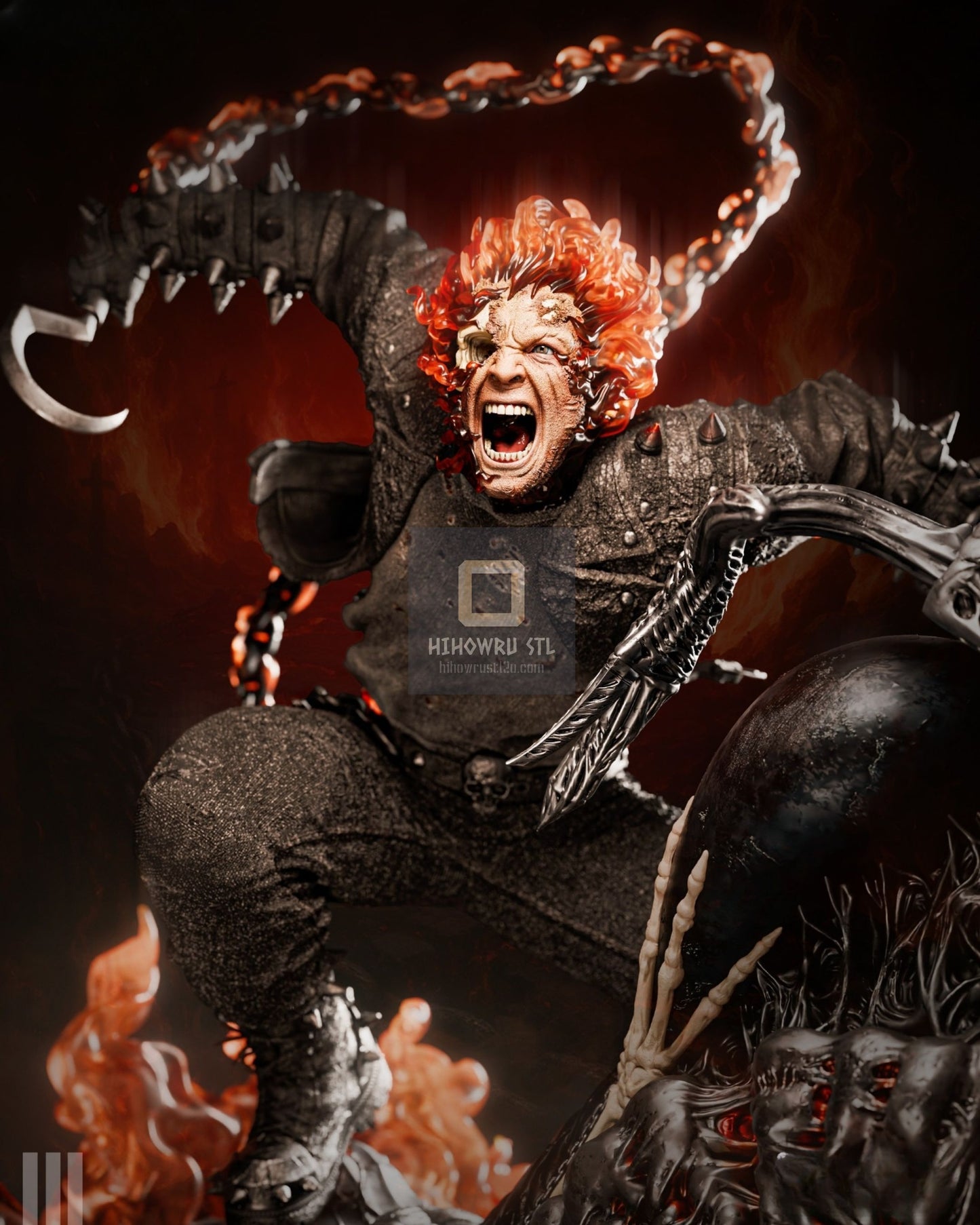 4282 Ghost Rider - Marvel Comics - STL 3D Print Files