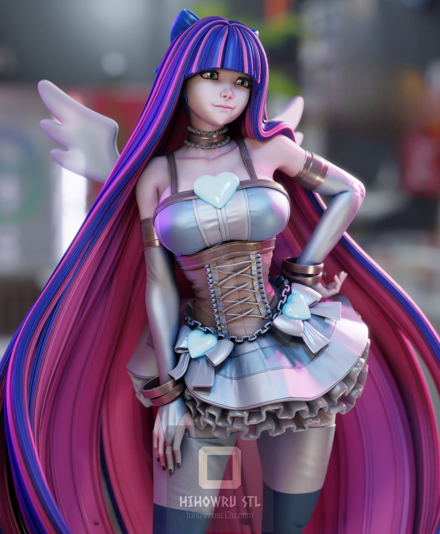 4402 Stocking NSFW - Panty & Stocking with Garterbelt - STL 3D Print Files