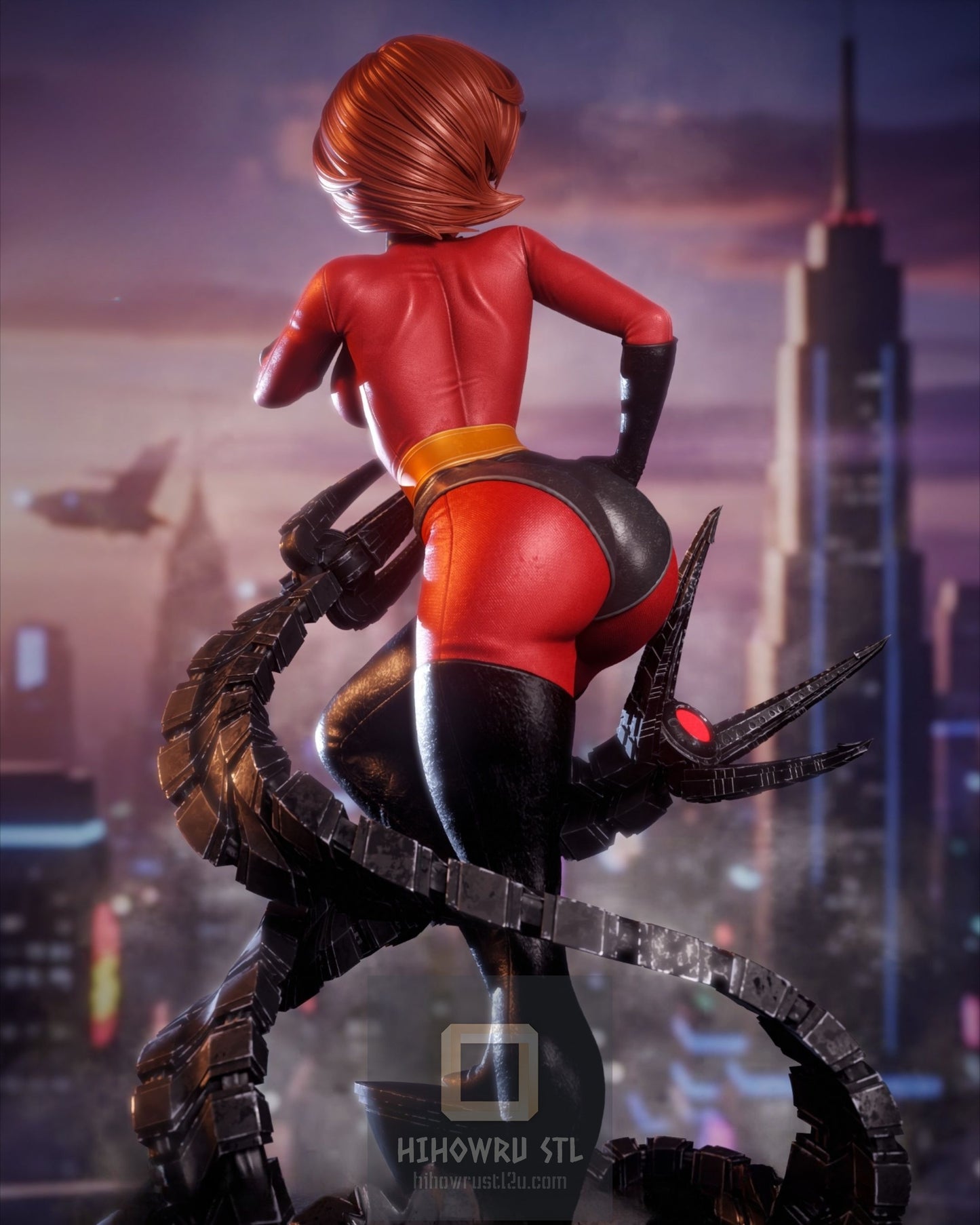 4476 Elastigirl NSFW - The Incredibles - STL 3D Print Files X 3D Animations