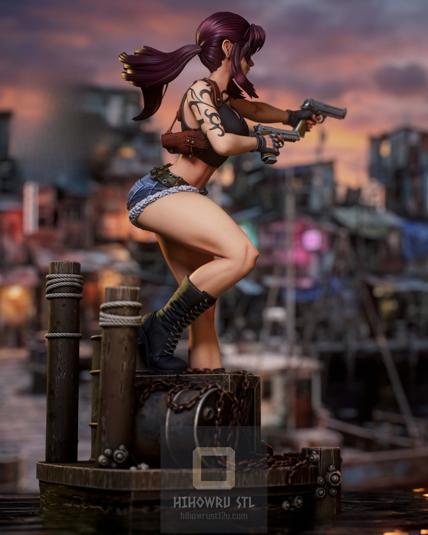 4868 Revy NSFW - Black Lagoon - STL 3D Print Files