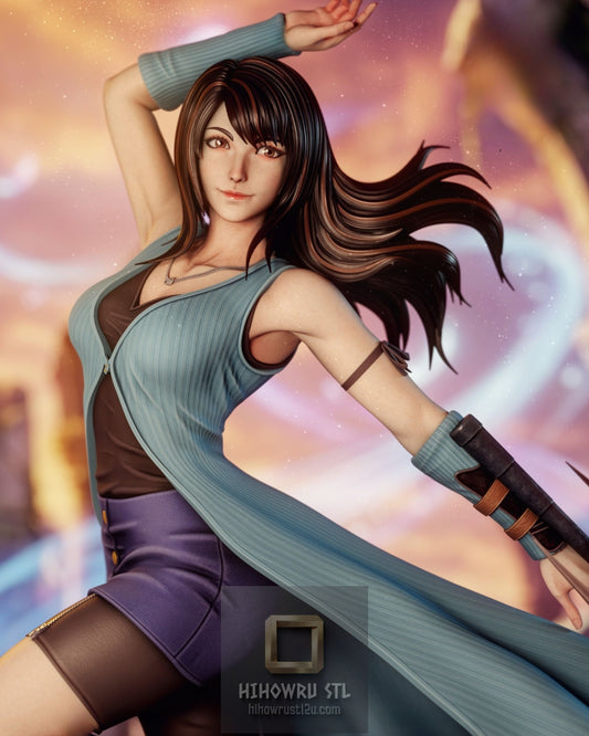 5268 Rinoa Heartilly - Final Fantasy - STL 3D Print Files