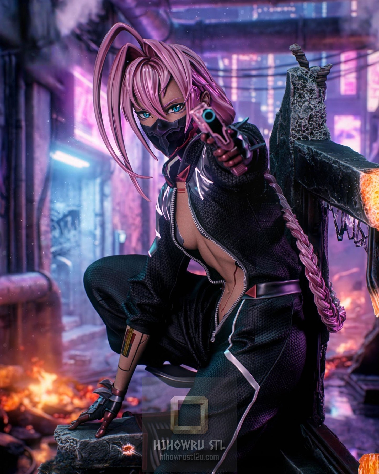 5501 Talia Yang - Cyberpunk - STL 3D Print Files