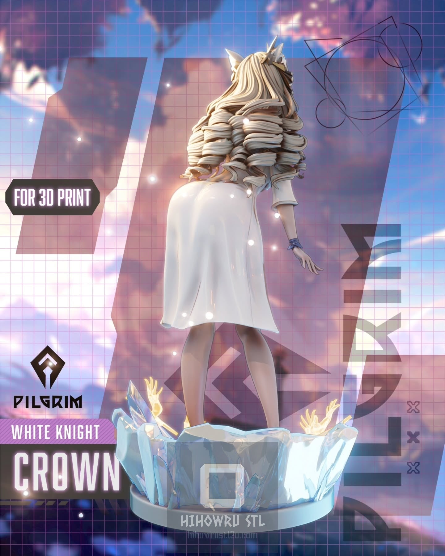 4619 Crown - Nikke Goddess of Victory - STL 3D Print Files