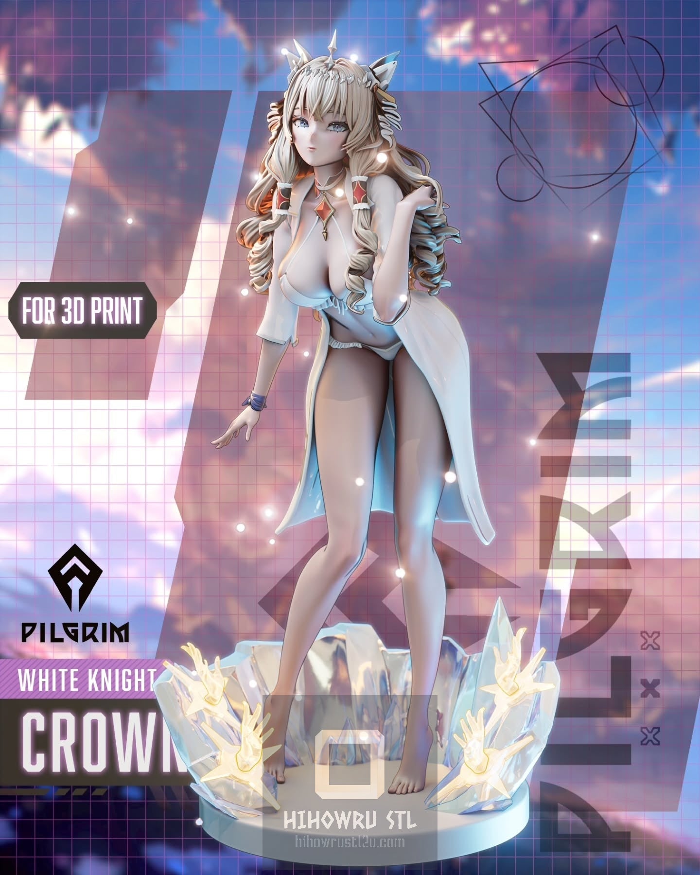 4619 Crown - Nikke Goddess of Victory - STL 3D Print Files