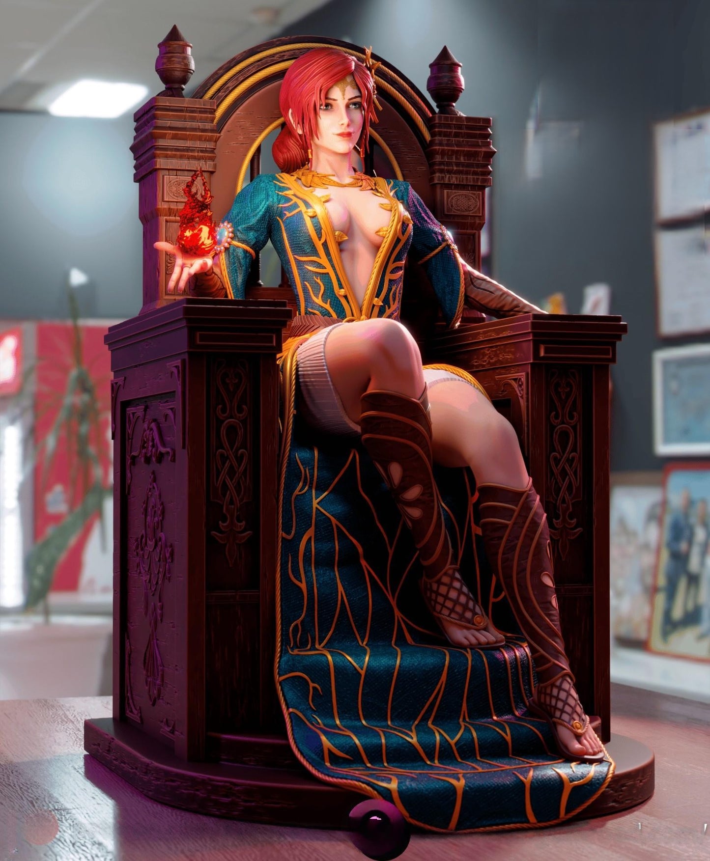 2045 Triss Merigold NSFW - The Witcher - STL 3D Print Files