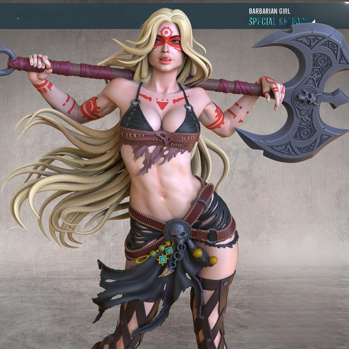 Barbarian Waifu NSFW - STL 3D Print Files