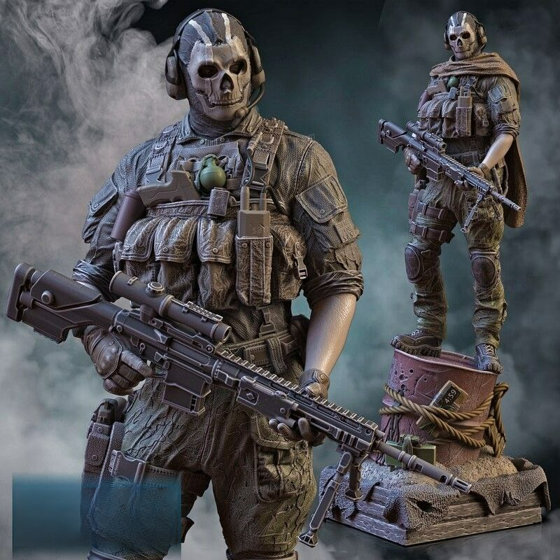 2010 Ghost - Call of Duty - STL 3D Print Files