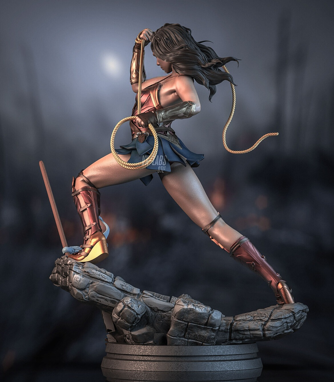 1795 Wonder Woman - DC Comics - STL 3D Print Files