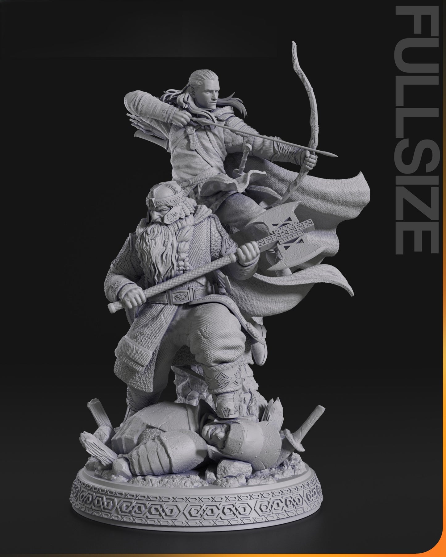 2177 Gimli and Legolas - Lord of the Rings - STL 3D Print Files