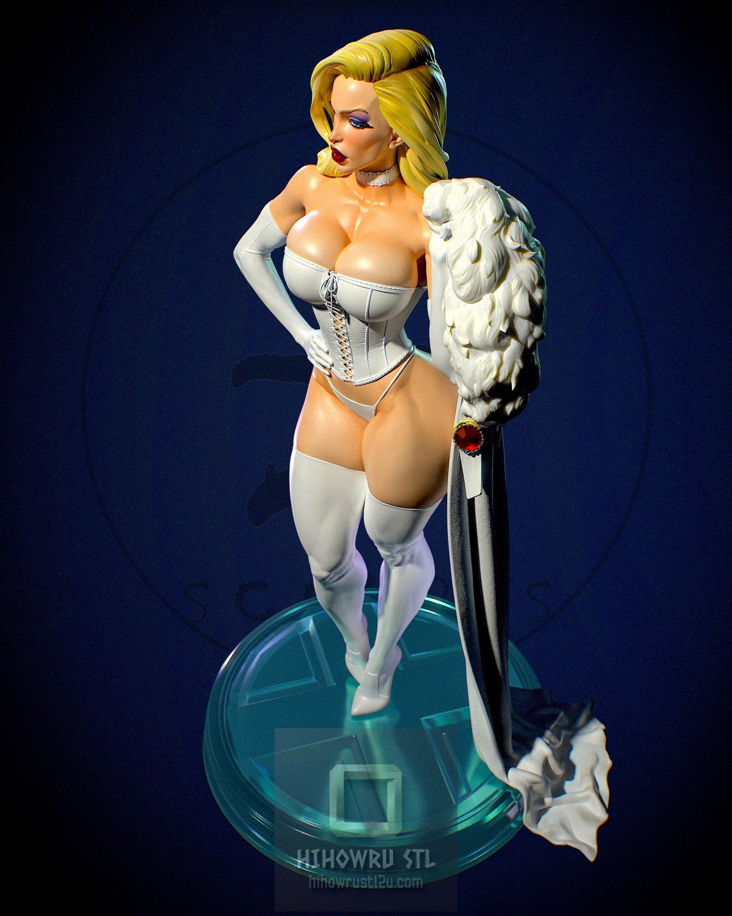 4994 Emma Frost NSFW - X-men - STL 3D Print Files