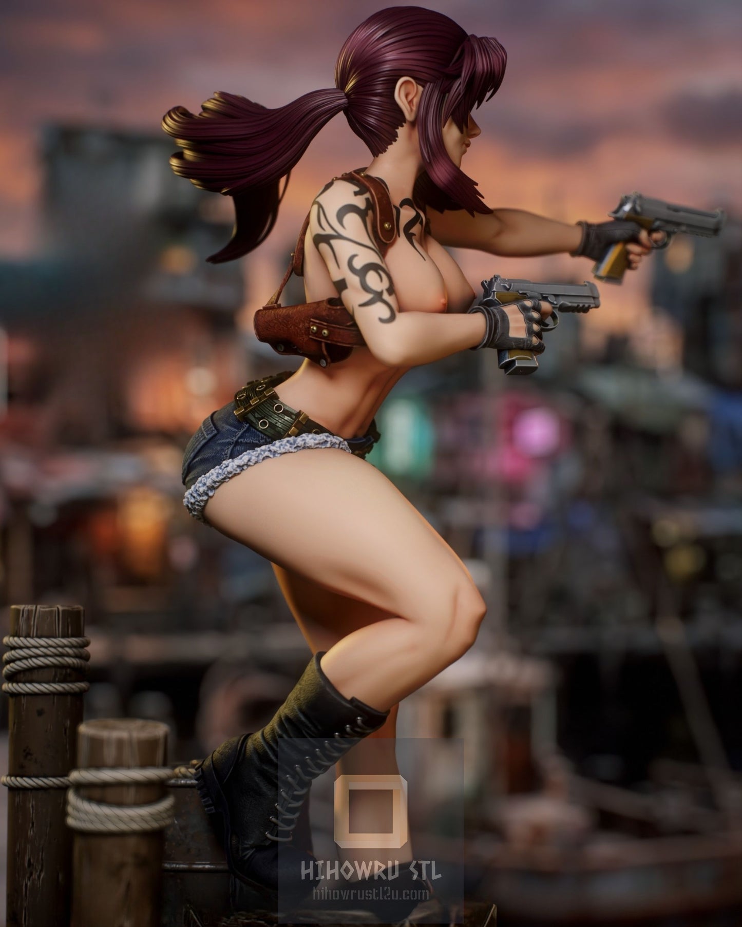 4868 Revy NSFW - Black Lagoon - STL 3D Print Files
