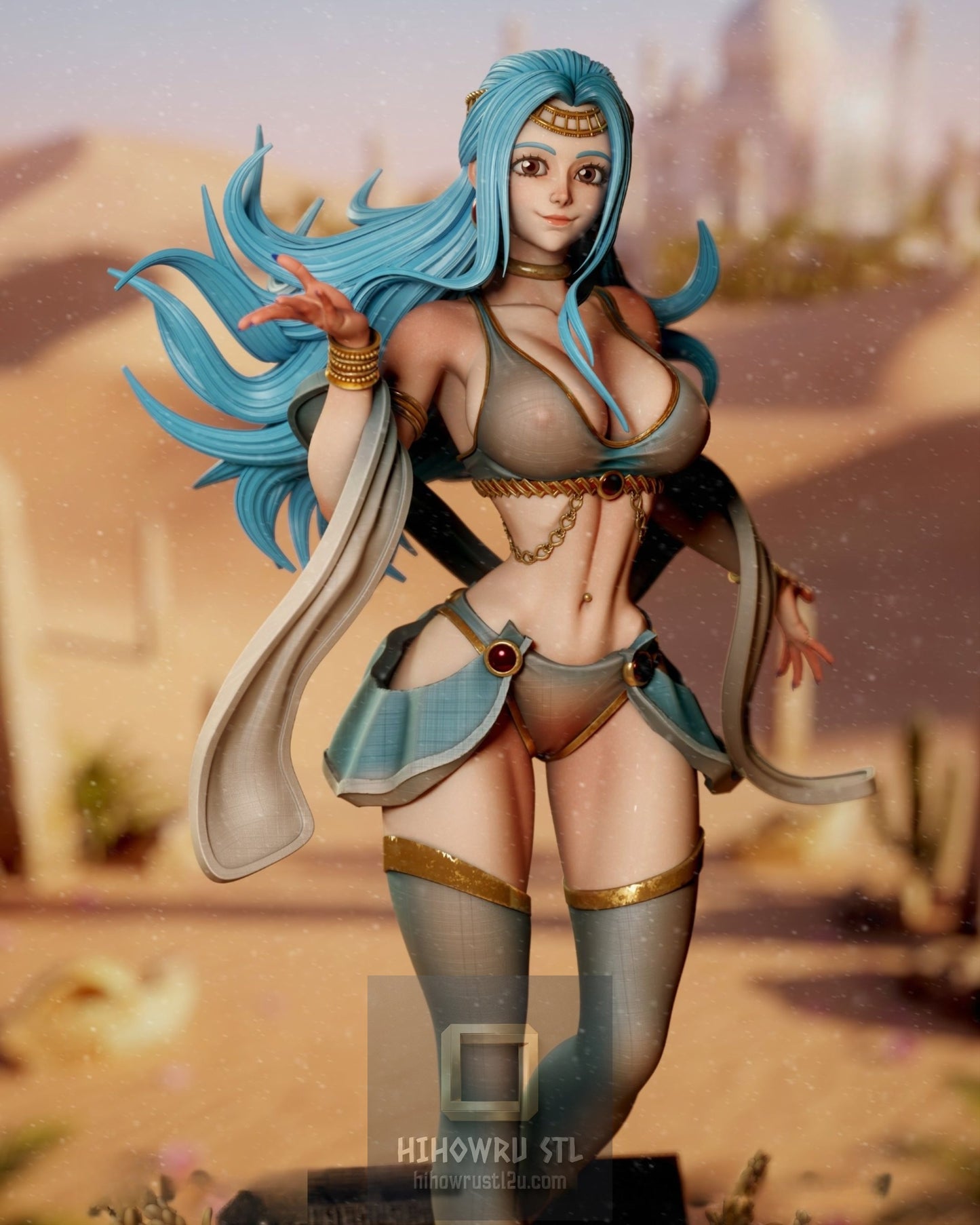 4998 Nefertari Vivi - One Piece - STL 3D Print Files