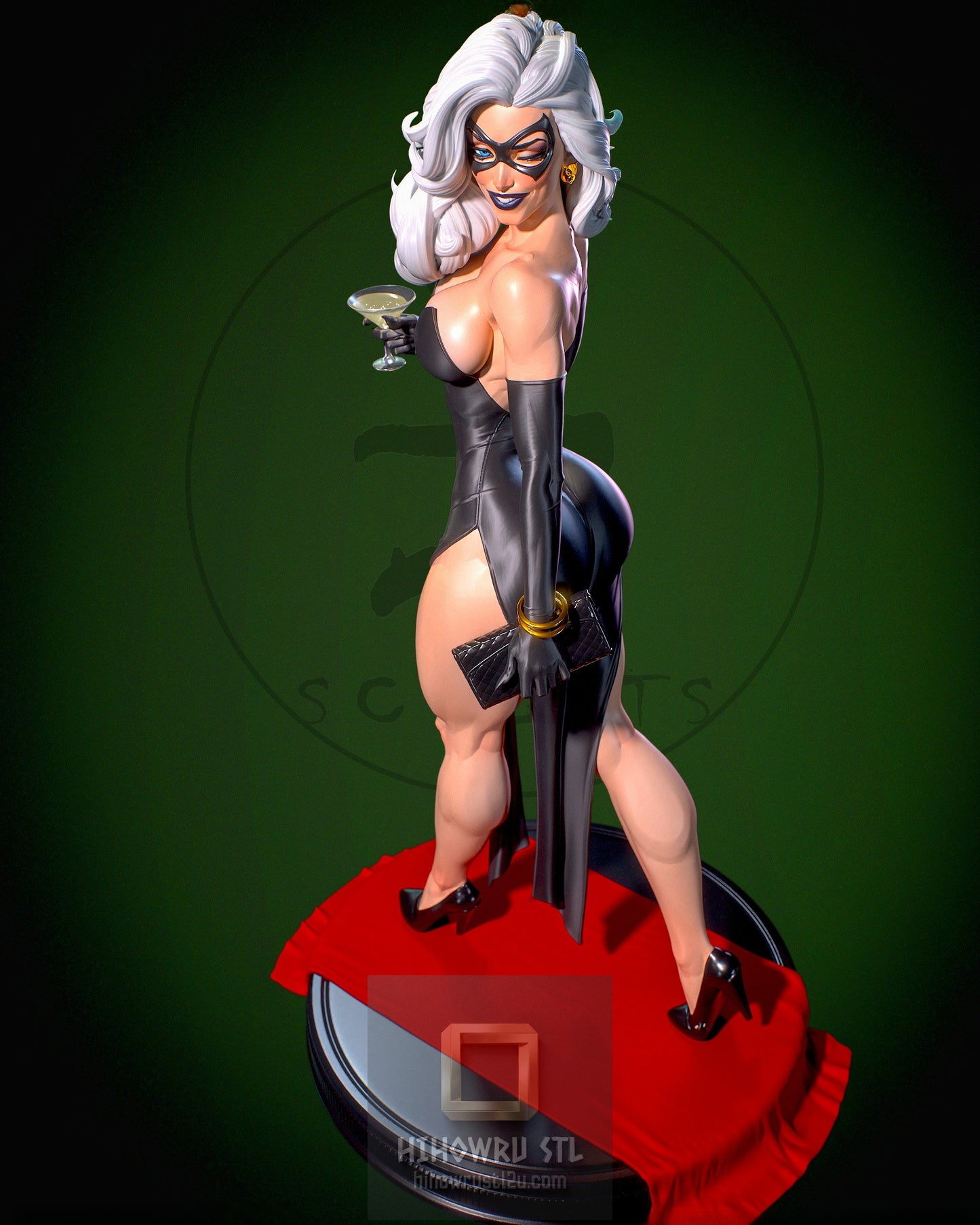4984 Black Cat NSFW - Marvel Comics  - STL 3D Print Files