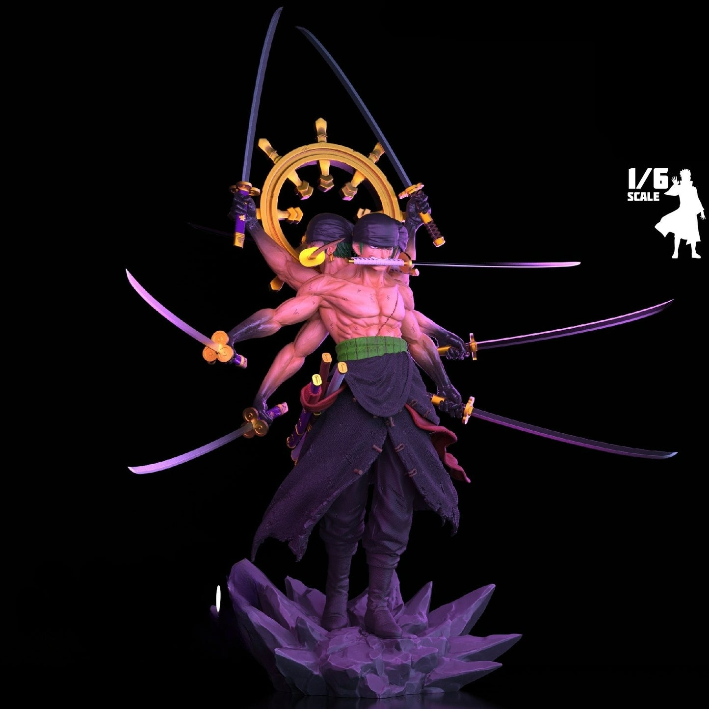 3297 Zoro Ashura - One Piece - STL 3D Print Files