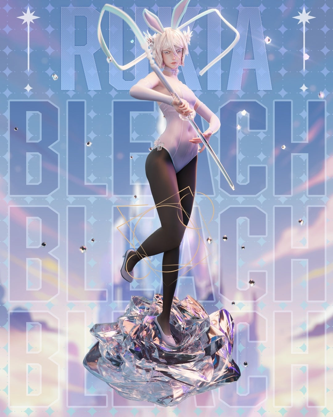3639 Rukia Kuchiki Bankai - Bleach - STL 3D Print Files
