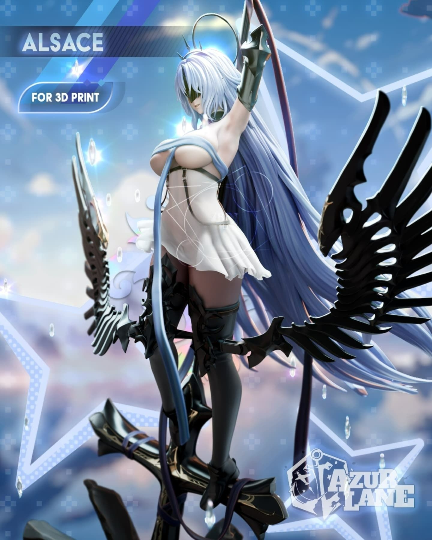 3723 Alsace - Azur Lane - STL 3D Print Files