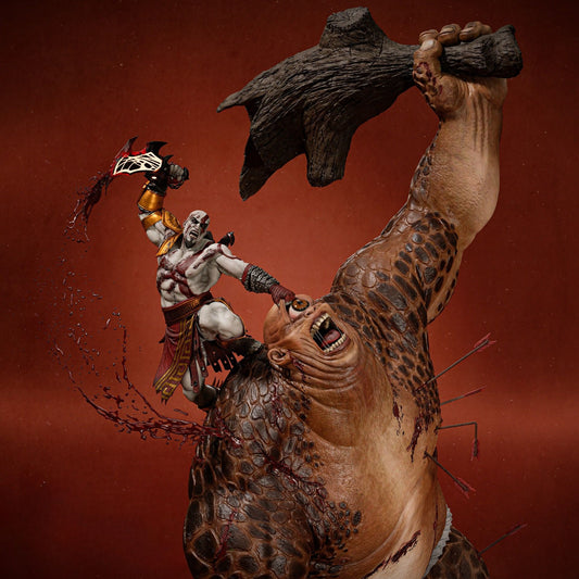 3851 Kratos VS Cyclope - God Of War - STL 3D Print Files