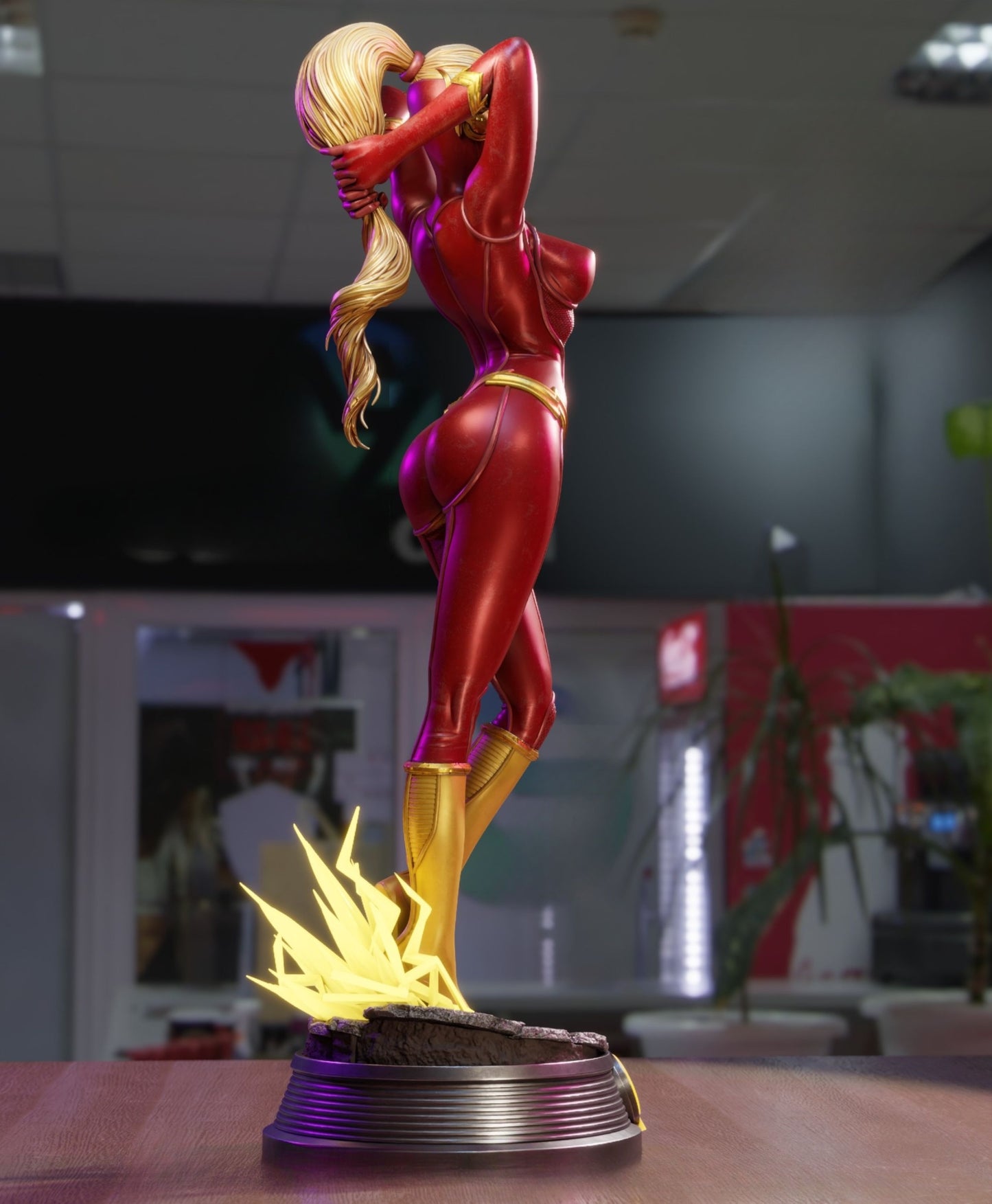 4215 Lady Flash NSFW - DC COMICS - STL 3D Print Files