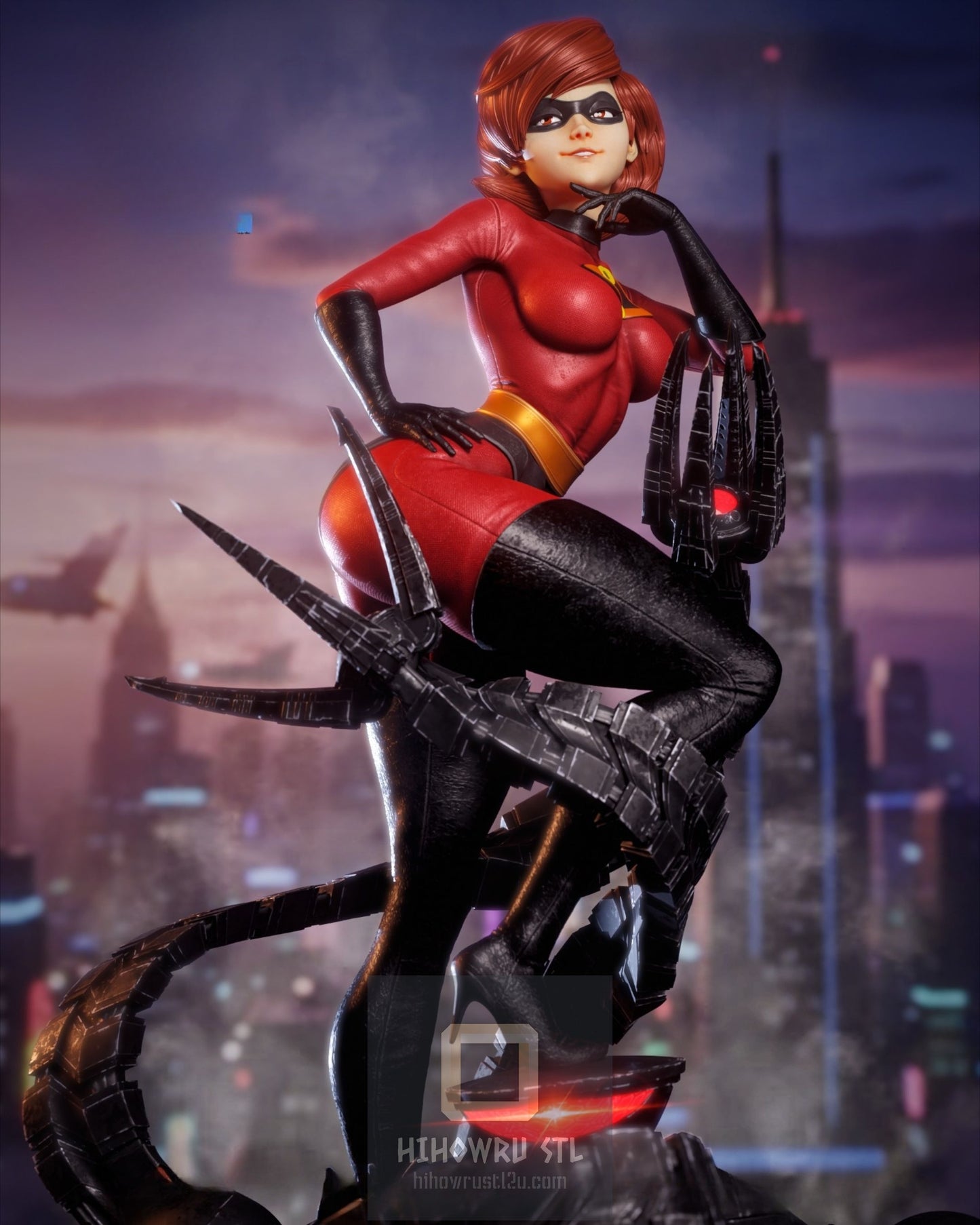 4476 Elastigirl NSFW - The Incredibles - STL 3D Print Files X 3D Animations