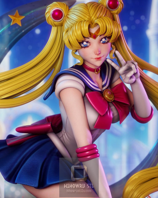 5163 Sailor Moon - Usagi Tsukino - STL 3D Print Files