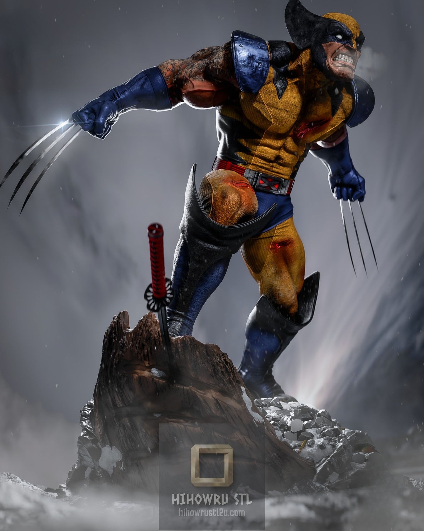 5409 WOLVERINE - X-MEN - STL 3D Print Files
