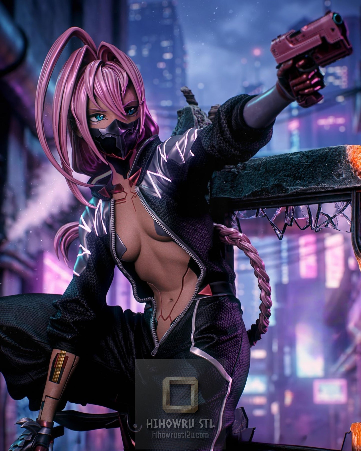 5501 Talia Yang - Cyberpunk - STL 3D Print Files