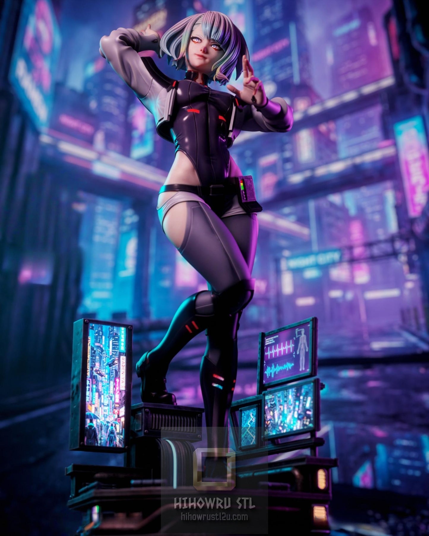 5515 Lucy NSFW - Cyberpunk Edgerunners - STL 3D Print Files