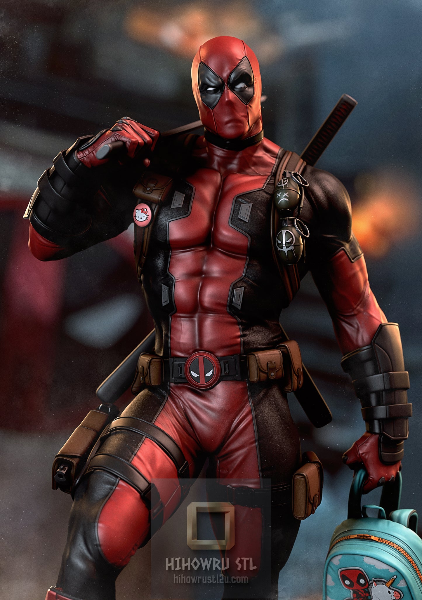 5453 Deadpool - Marvel Comics - STL 3D Print Files