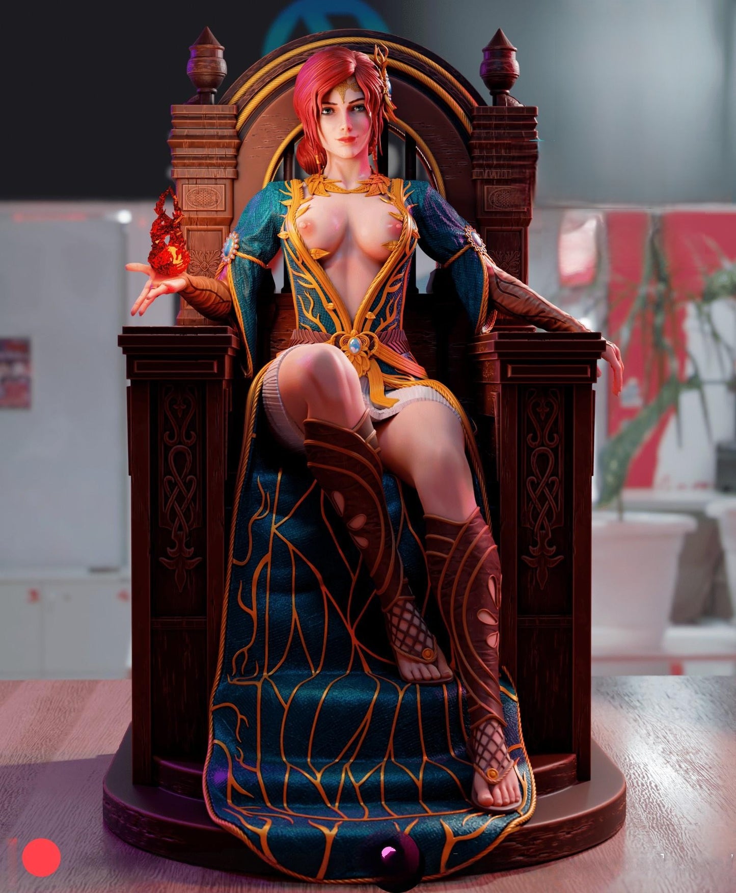 2045 Triss Merigold NSFW - The Witcher - STL 3D Print Files