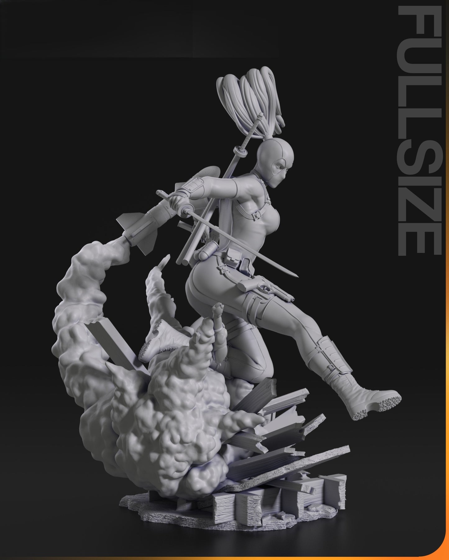 2630 Lady Deadpool - Deadpool - STL 3D Print Files